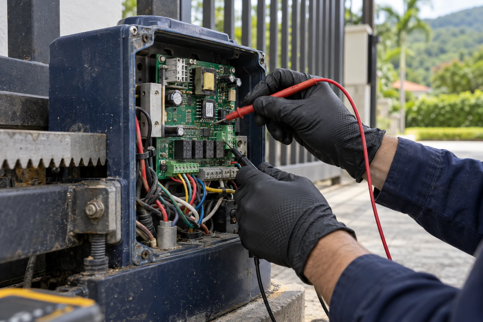 Diagnóstico técnico de sistema automático para portón